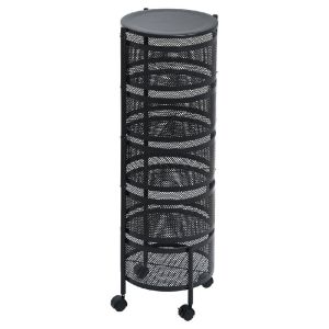 ΤΡΟΛΕΙ ΑΠΟΘΗΚΕΥΣΗΣ ΜΕΤΑΛΛΙΚΟ ΜΕ 5 ΣΥΡΤΑΡΙΑ ΜΑΥΡΟ