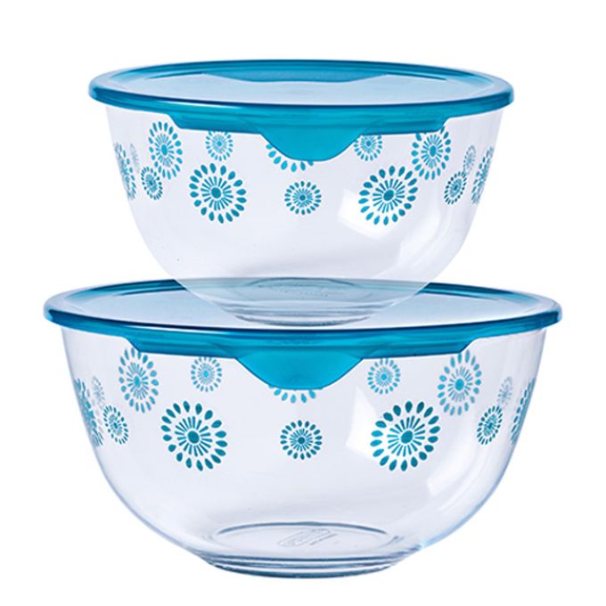 ΦΑΓΗΤΟΔΟΧΕΙΑ ΣΕΤ 2 ΣΤΡΟΓΓΥΛΑ PYREX COOK & STORE (2L & 1L)