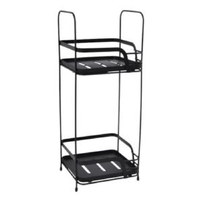 ΡΑΦΙΕΡΑ ΜΠΑΝΙΟΥ ΔΙΠΛΗ ΜΕΤΑΛΛΙΚΗ ΣΕ ΜΑΥΡΟ ΧΡΩΜΑ 16X15,5X40ΕΚ.