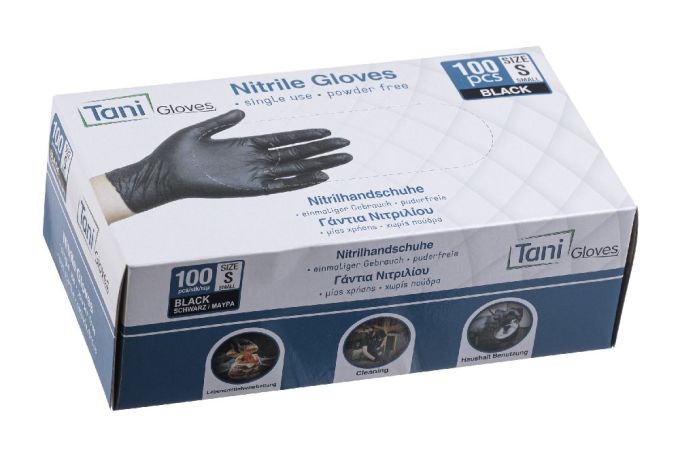 ΓΑΝΤΙΑ ΝΙΤΡΙΛΙΟΥ PROTECT MIAΣ ΧΡΗΣΗΣ ΜΑΥΡΑ -M- 100TEM.